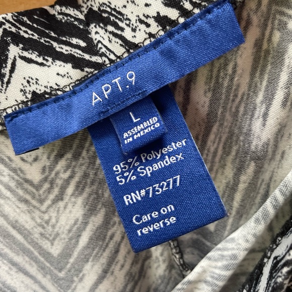 Apt 9 printed palazzo pants - Picture 2 of 4